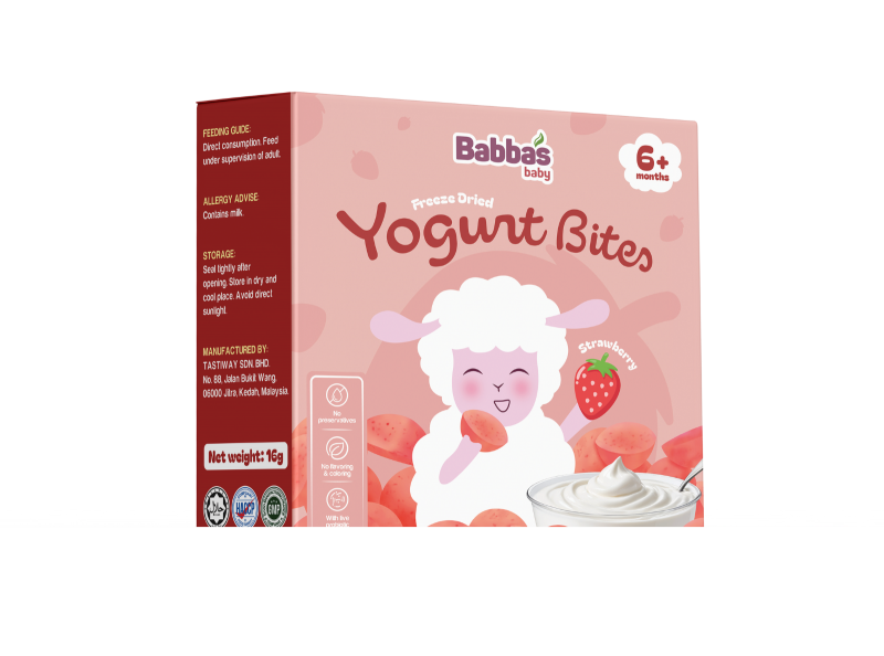 Sữa chua sấy lạnh Babba’s Baby vị dâu