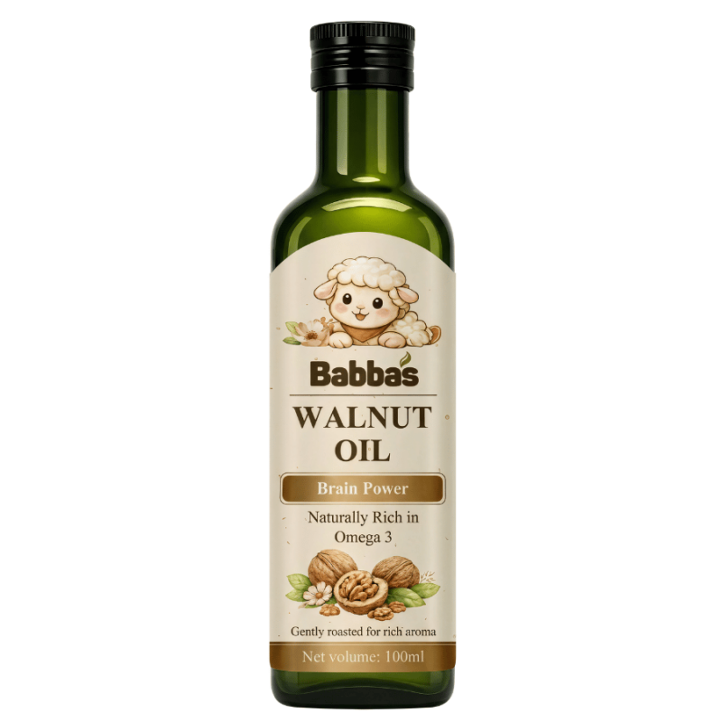 Dầu Óc Chó BABBA'S Bổ Sung Omega 3 Hỗ Trợ Phát Triển Trí Não Cho Bé - Dung Tích 100ml