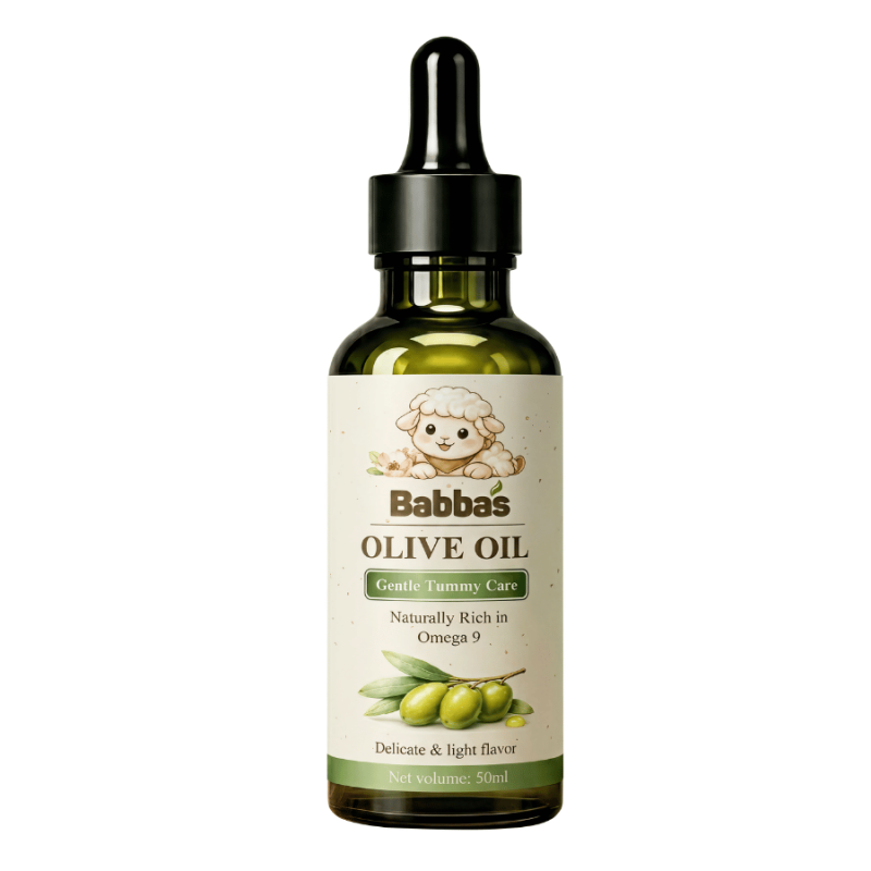 Dầu Olive BABBA'S Hỗ Trợ Tiêu Hóa Cho Bé Từ 6 Tháng - Dung Tích 50ml