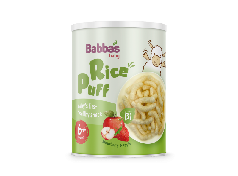 Bánh gạo Babba's Baby vị dâu táo