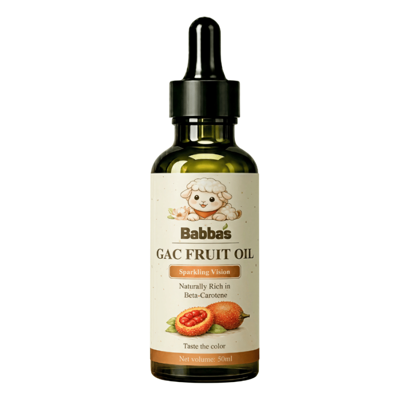 Dầu Gấc Nguyên Chất BABBA'S Hỗ Trợ Thị Giác & Tăng Cường Dinh Dưỡng Cho Bé - Dung Tích 50ml