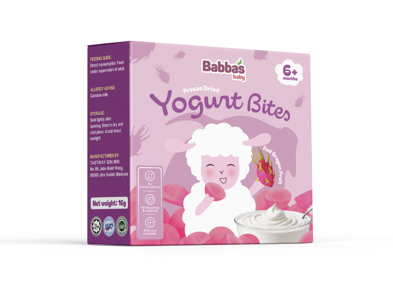 Sữa chua sấy lạnh Babba’s Baby vị thanh long đỏ