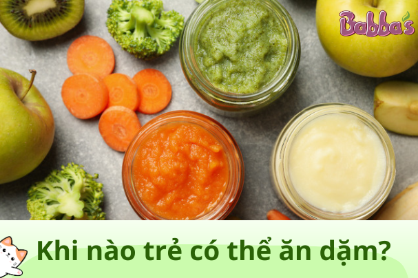 Khi nào bé có thể bắt đầu ăn dặm thức ăn đặc?